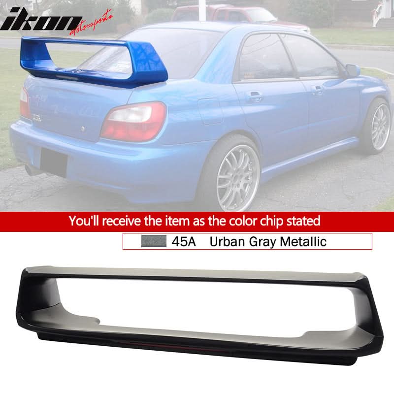 2002-2007 Subaru Impreza WRX Sti OE Trunk Spoiler w/ 3RD Brake Light