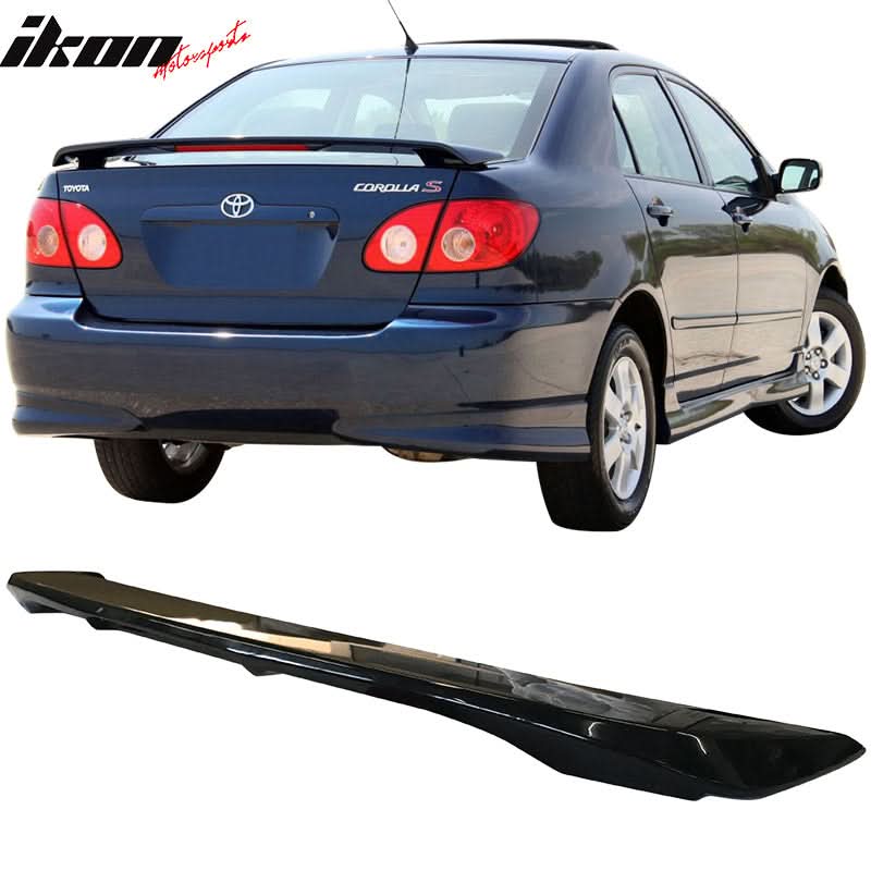 2003-08Â  Toyota Corolla OE Gloss Black Rear Spoiler Wing & Brake Light