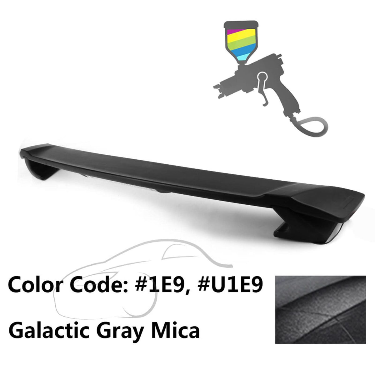 2009-2013 Corolla Sedan Sportivo Trunk Spoiler & LED Brake Light ABS