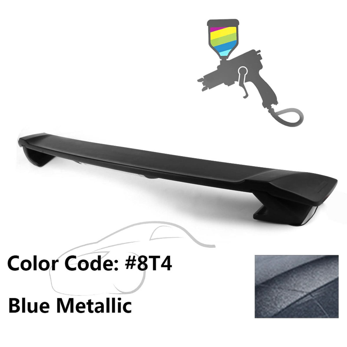 2009-2013 Corolla Sedan Sportivo Trunk Spoiler & LED Brake Light ABS