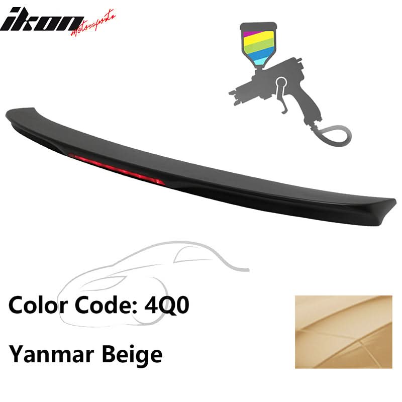 2014-2019 Toyota Corolla OEM Style Trunk Spoiler ABS Painted