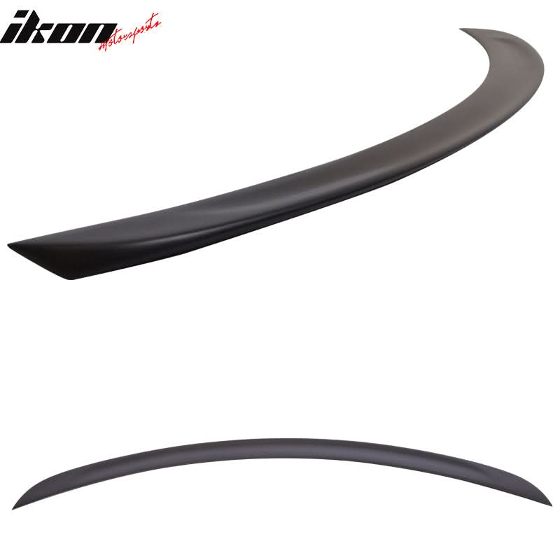 2012-2025 Tesla S Sedan 4-Door Unpainted Black Rear Spoiler Wing ABS