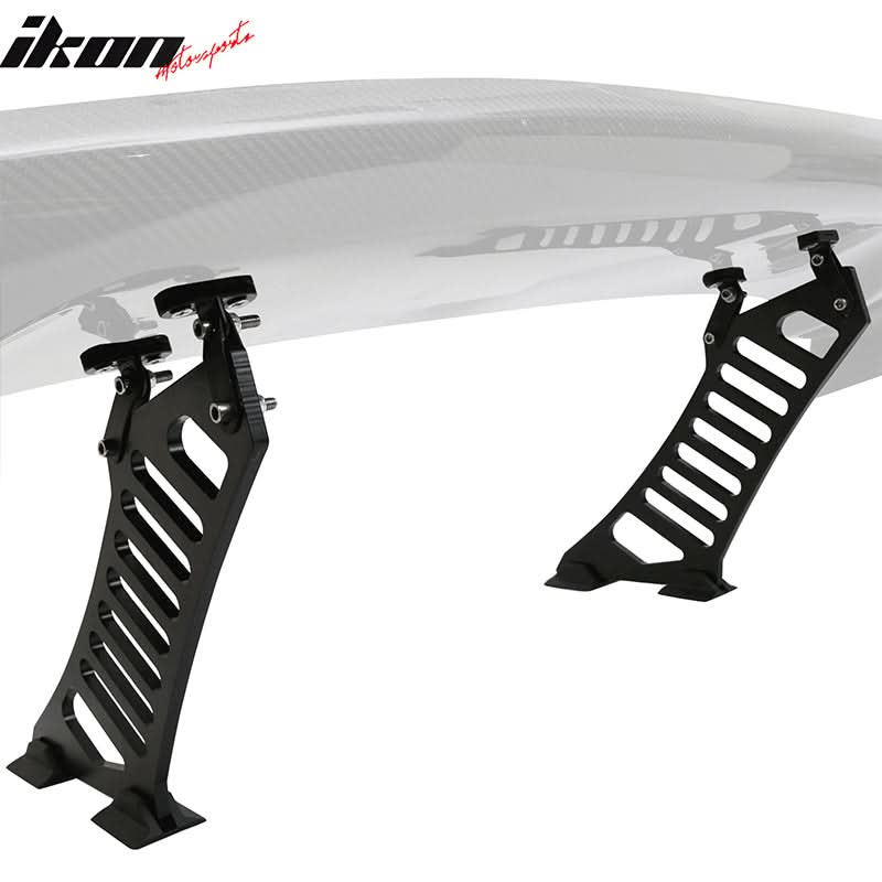 Universal Rear Trunk Spoiler Wing Legs Bracket Stand Mount Side Plate
