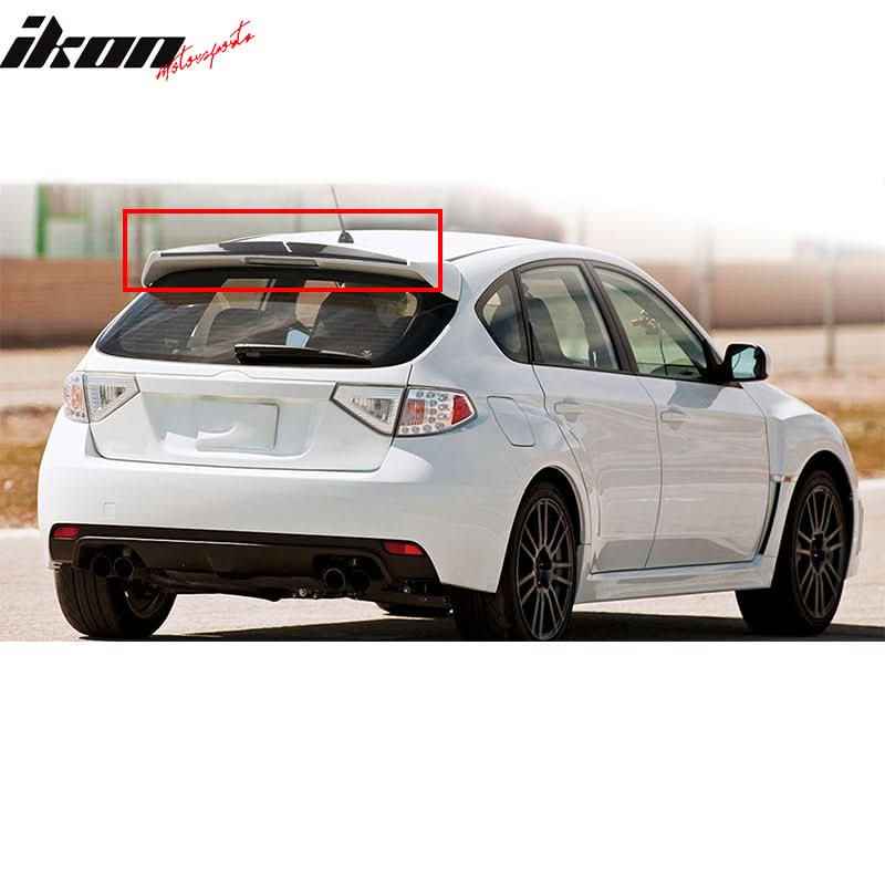 2008-2014 Subaru Impreza WRX 5DR Roof Spoiler Gurney Flap Carbon Fiber