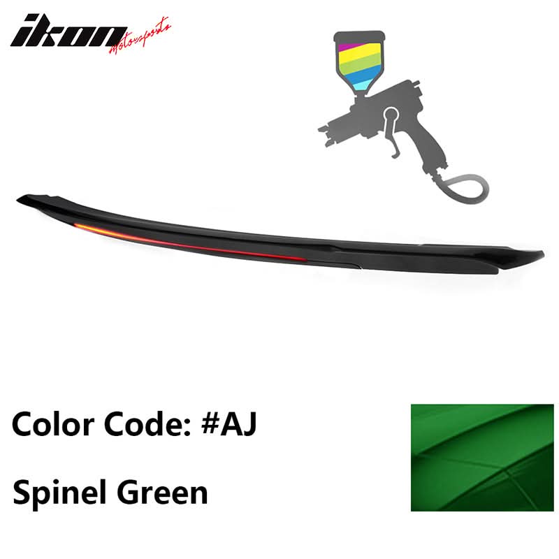 2015-2023 Ford Mustang Coupe Convertible Long LED Trunk Spoiler ABS