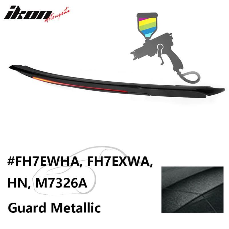 2015-2023 Ford Mustang Coupe Convertible Long LED Trunk Spoiler ABS