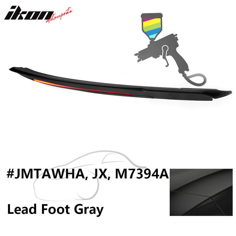 2015-2023 Ford Mustang Coupe Convertible Long LED Trunk Spoiler ABS