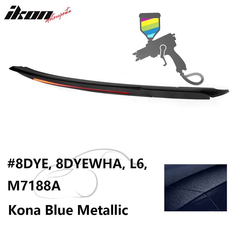 2015-2023 Ford Mustang Coupe Convertible Long LED Trunk Spoiler ABS