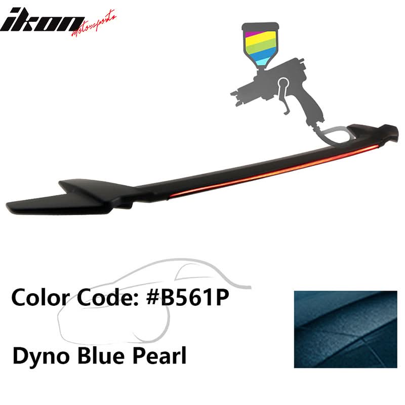 2016-2021 Honda Civic Sedan Long LED Style Trunk Spoiler Wing Lip ABS