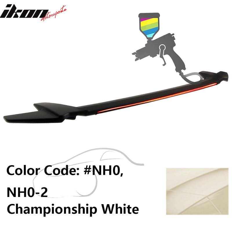 2016-2021 Honda Civic Sedan Long LED Style Trunk Spoiler Wing Lip ABS
