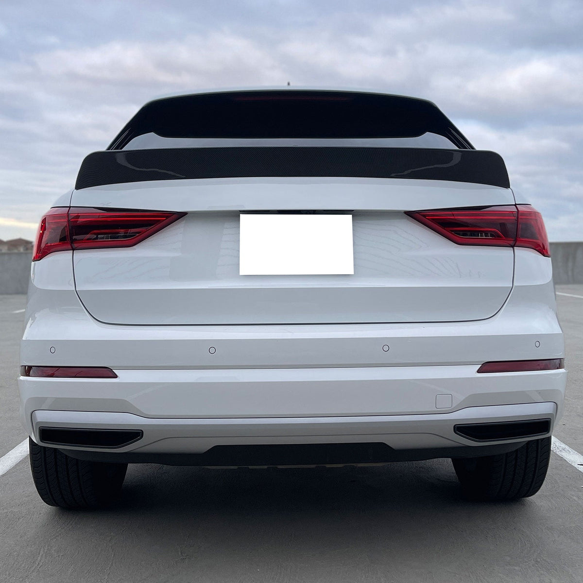 2019-2024 Audi Q3 IKON Style Car Rear Wing Spoiler ABS