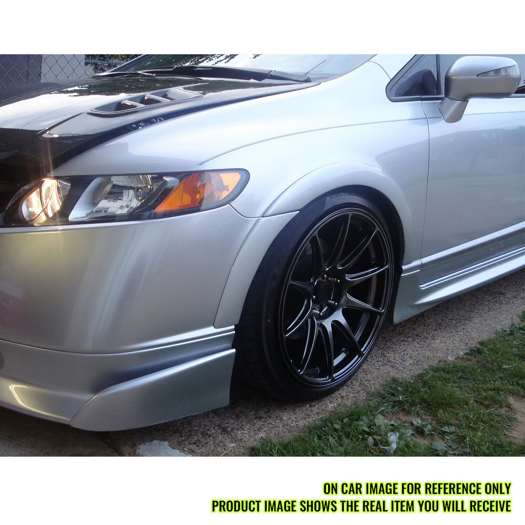 2006-2011 Honda Civic RR Style Unpainted Front Rear Fender Flares ABS