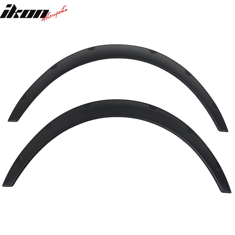Universal Matte Black 2PCS 50mm Thickness Fender Flares Wheel Cover PU
