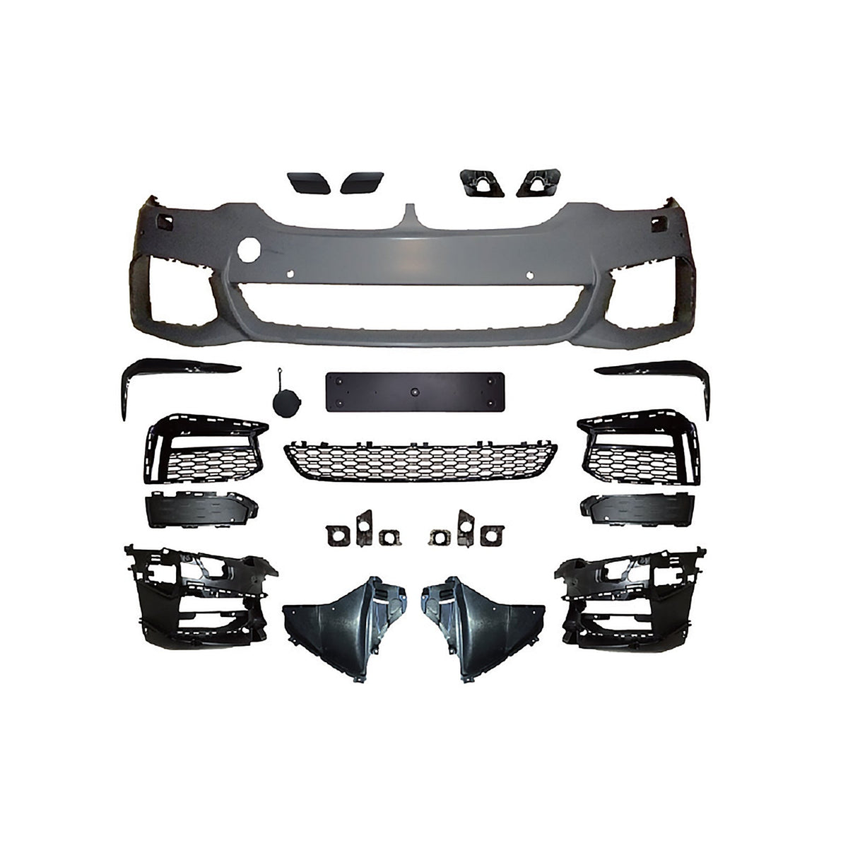 2017-2020 BMW G30 5 Series Sedan 4DR M-Tech Style Front Bumper Cover