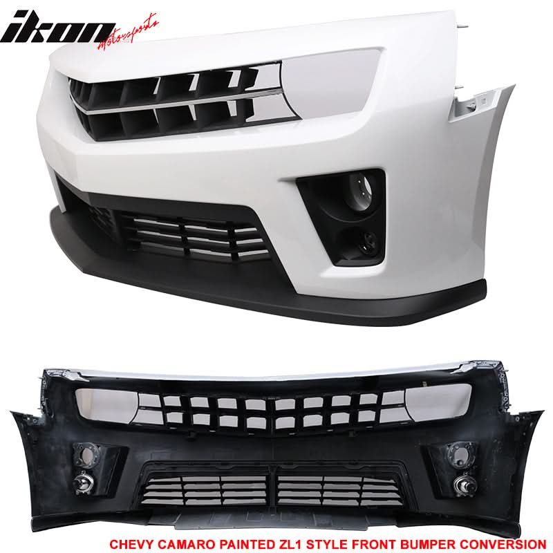 Fits 10-13 Chevy Camaro ZL1 Front Bumper Olympic White - PP