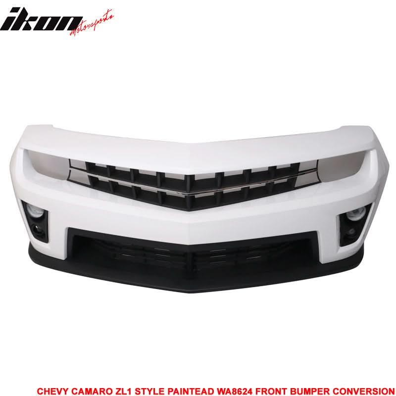 Fits 10-13 Chevy Camaro ZL1 Front Bumper Olympic White - PP