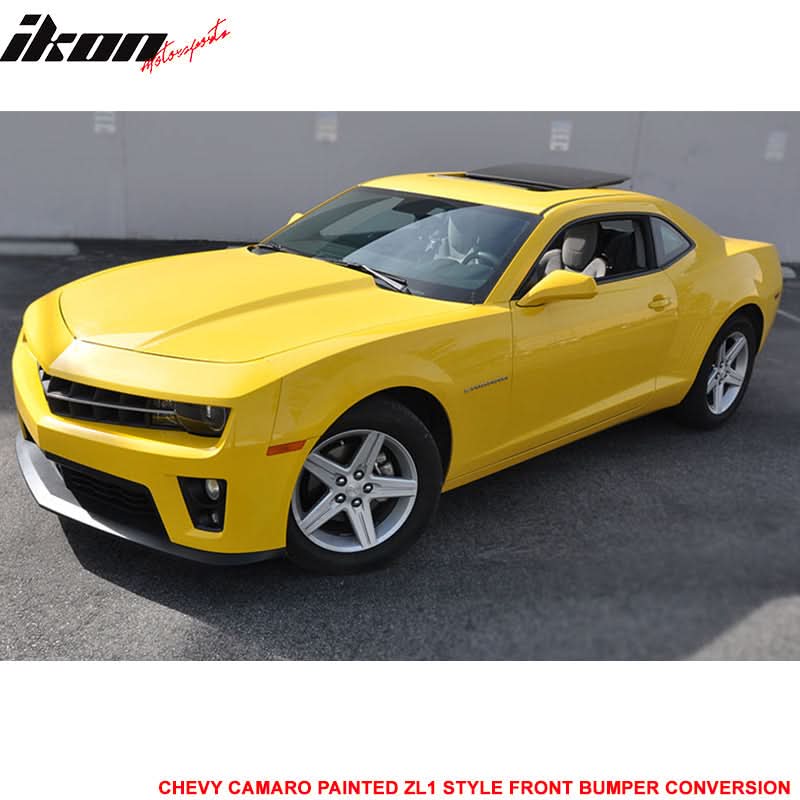Fits 10-13 Camaro ZL1 Front Bumper Yellow - PP