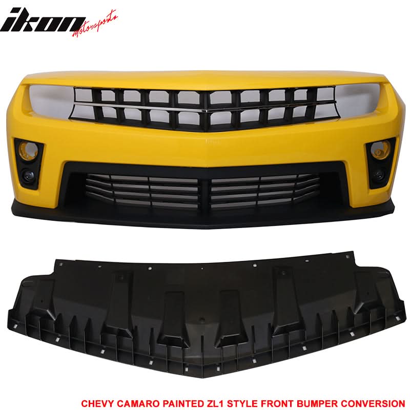 Fits 10-13 Camaro ZL1 Front Bumper Yellow - PP