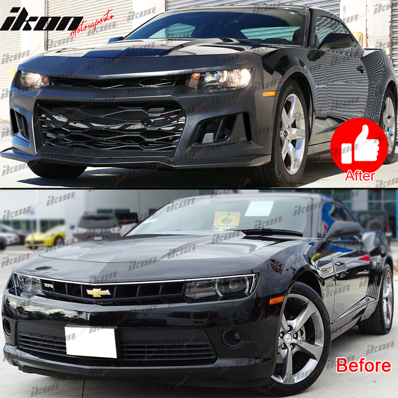 2010-2013 Chevy Camaro ZL1 Style Front Bumper w/ Headlights Fog Lights