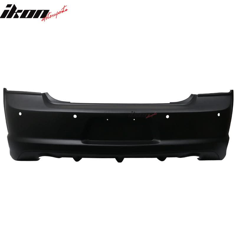 2011-2014 Dodge Charger Unpainted Black Rear Bumper Conversion PP