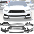 2015-2017 Ford Mustang Front Lip Grille Fog Light Cover PP