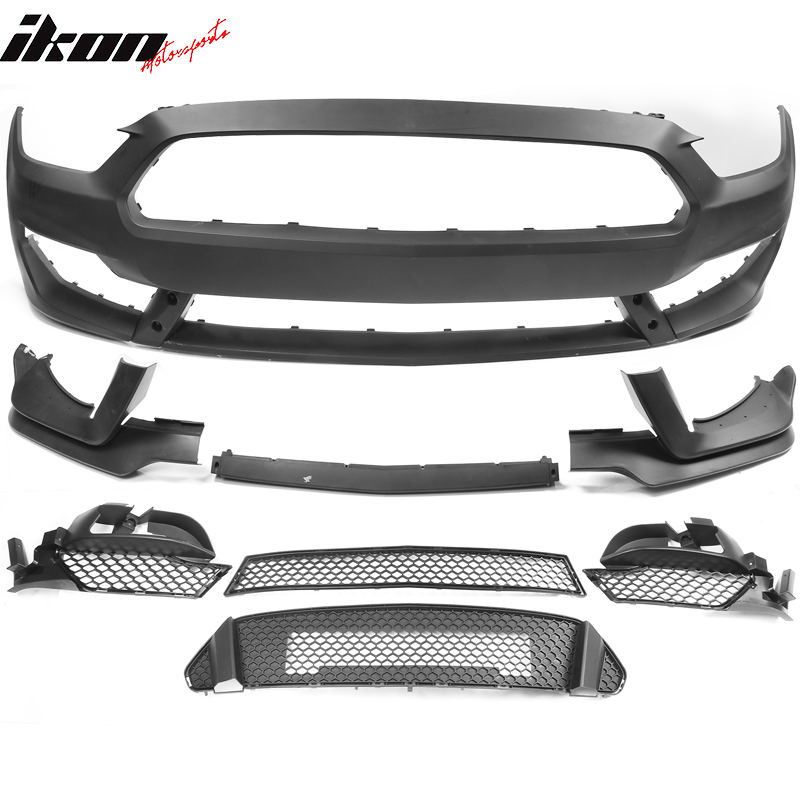 2015-2017 For Ford Mustang GT350 Painted Front Bumper Conversion PP