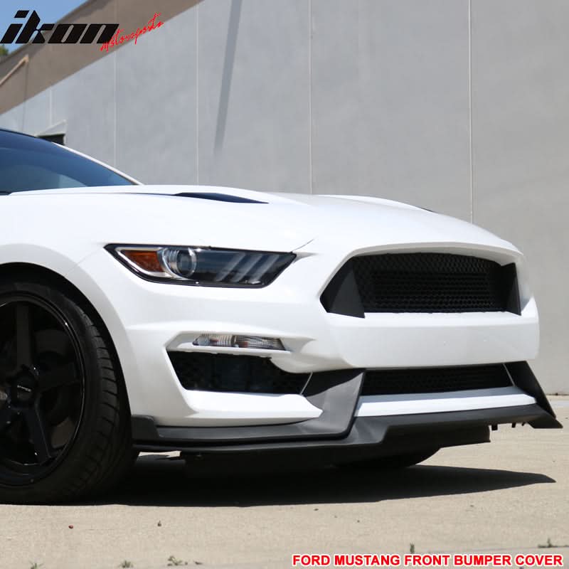 2015-2016Â Ford Mustang GT350 Black Front Rear Bumper Conversion PP