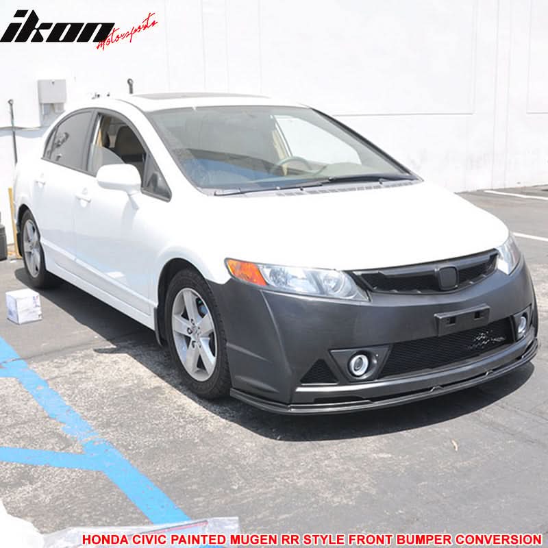 2006-2011 Honda Civic Mug Style Paint Royal Blue Pearl Front Bumper PP