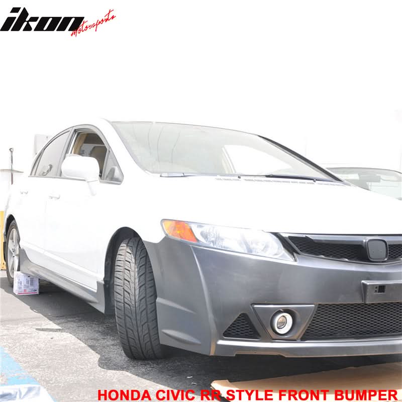 Fits 06-11 Civic Mugen RR Front Bumper & Daytime Running Fog Lamp