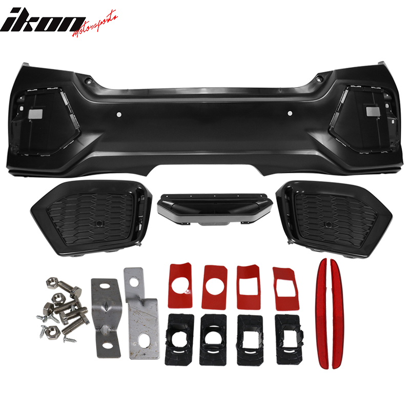 2016-2021 Honda Civic Sedan SI Style Unpainted Rear Bumper PP + ABS