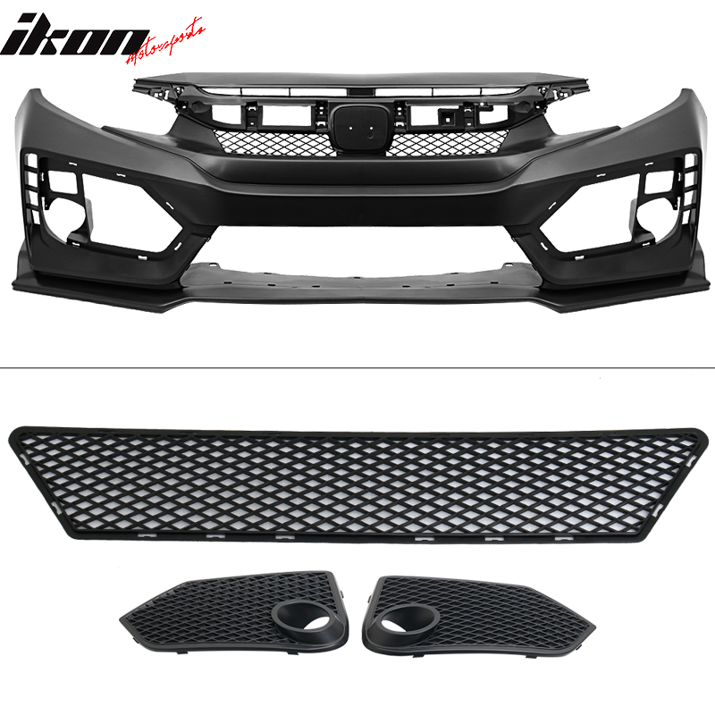 2016-2021 Honda Civic Sedan Coupe CTR Front Bumper Conversion PP