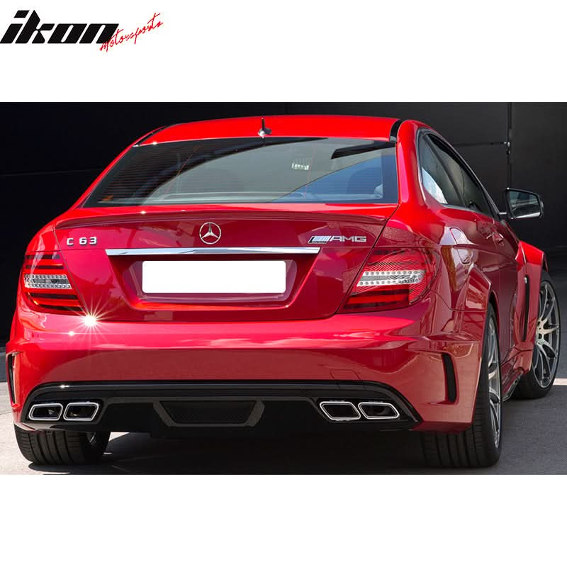 2008-2011 Benz W204 Black-Series Style Unpainted Rear Bumper Cover PP