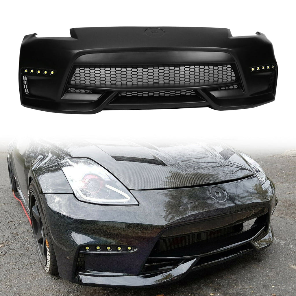 2003-2008 Nissan 350z to 370z Front Bumper Conversion NIS Style Black