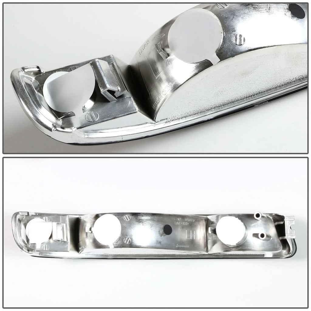 99-07 GMC Sierra Yukon Chrome Clear Corner Bumper Lights 2PC Kit