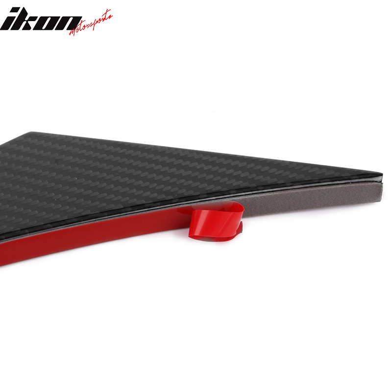 Universal Fit 4PCS V2 Front Bumper Lip Canard Splitter Carbon Fiber