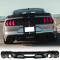 2018-2024 Ford Mustang GT500 Style Unpainted Rear Bumper Diffuser PP