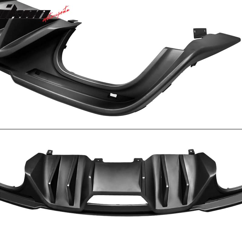 2018-2024 Ford Mustang Rock Style Rear Bumper Lip Diffuser Spoiler PP