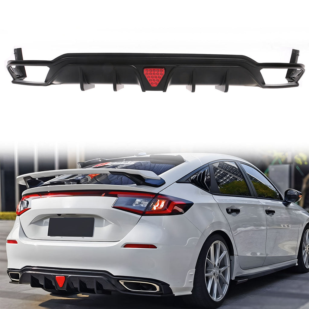 2022-2024 Honda Civic Rear Diffuser Lip Aprons PP
