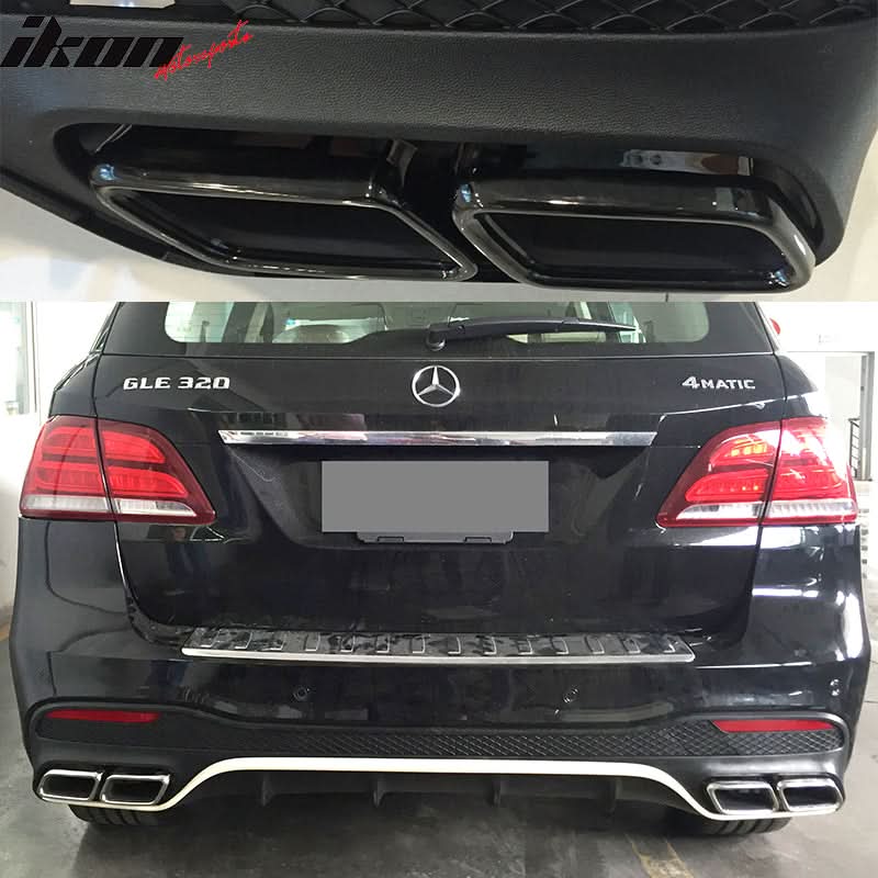 2016-2018 Benz GLE-Class AMG Style Unpainted Rear Bumper Diffuser PP