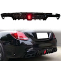 2015-2018 Benz W205 C-Class C63 AMG Gloss Black Rear Diffuser