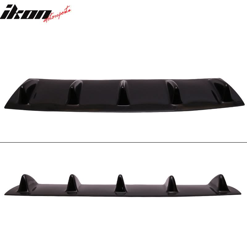 2015-2024 Dodge Charger 5 Fins Gloss Black Rear Bumper Diffuser ABS