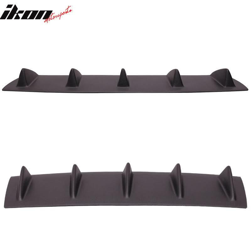 2006-2013 BMW 3 Series V1 Matte Black Rear Bumper Lip Diffuser ABS