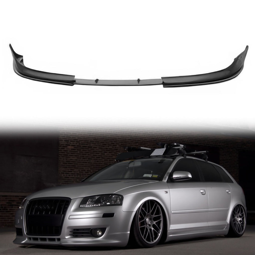 2006-2009 Audi A3 Euro Style Black Front Lip Spoiler & Splitter PU