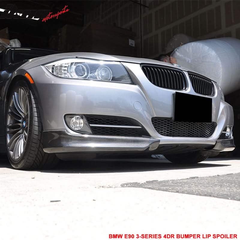 2005-2008 BMW E90 3 Series 4DR EURO Style Front Lip SplitterMatte CF