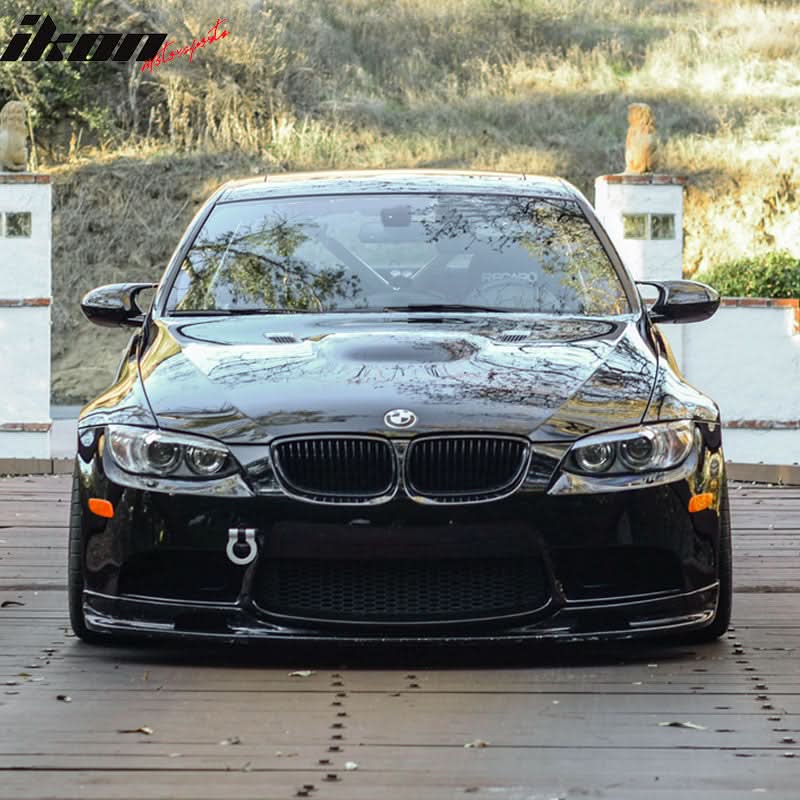 2008-2013 BMW E92 E93 M3 Painted #668 Jet Black Front Bumper Lip