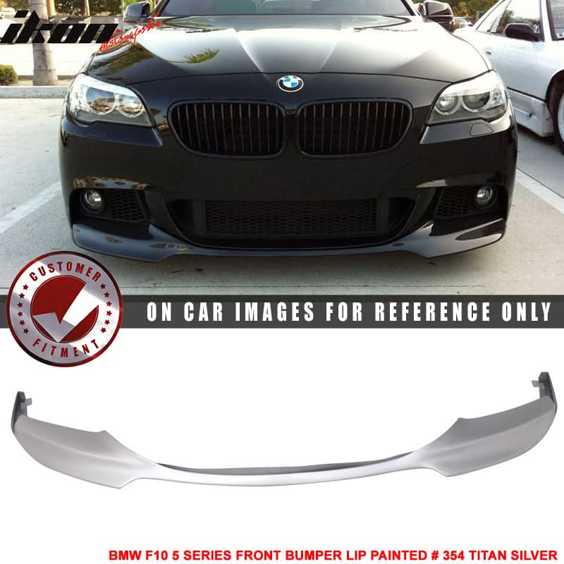 2012-2016 BMW F10 5 Series M Sport Mtech V Style Front Bumper Lip