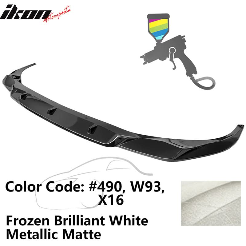 2020-2022 BMW 7 G12 IKON Style Painted Front Bumper Lip Spoiler PP