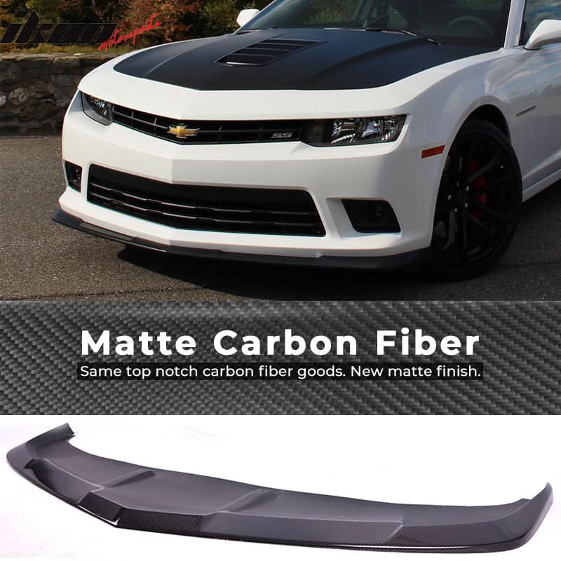 2014-2015 Chevrolet Camaro SS 1LE Style Front Bumper Lip Carbon Fiber