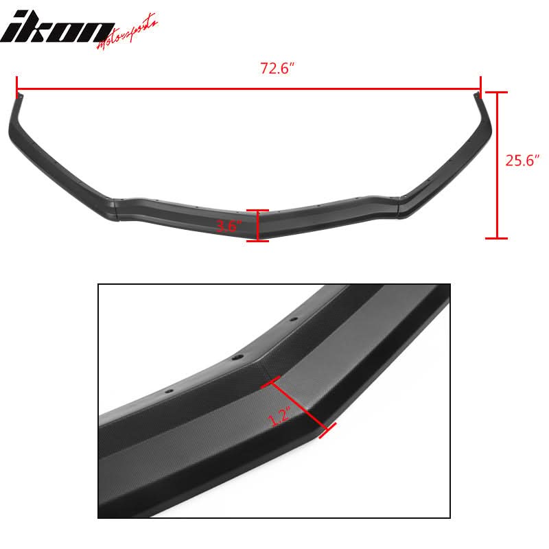 2020-2025 Chevy Corvette C8 Z51 Texture Black Front Bumper Lip PP