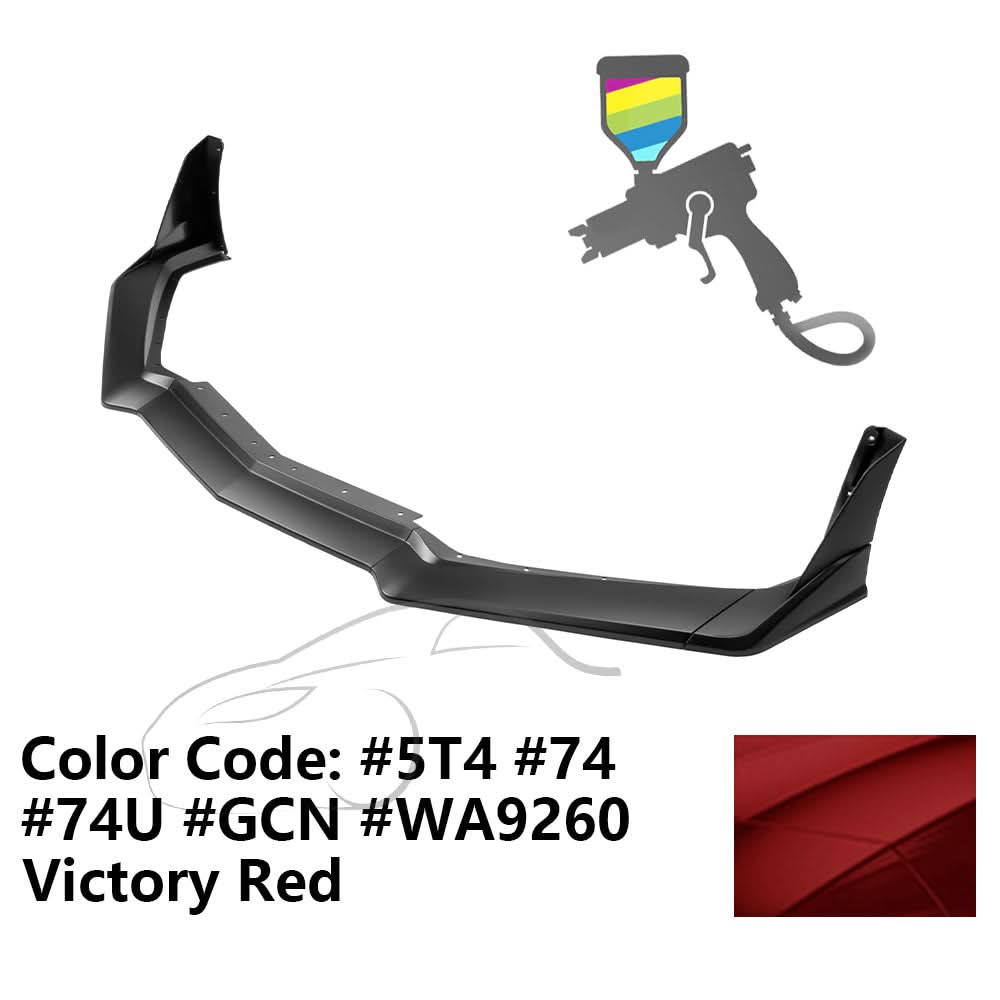 2020-2025 Chevy Corvette C8 ZR1 Style Front Lip Spoiler 7PCS ABS